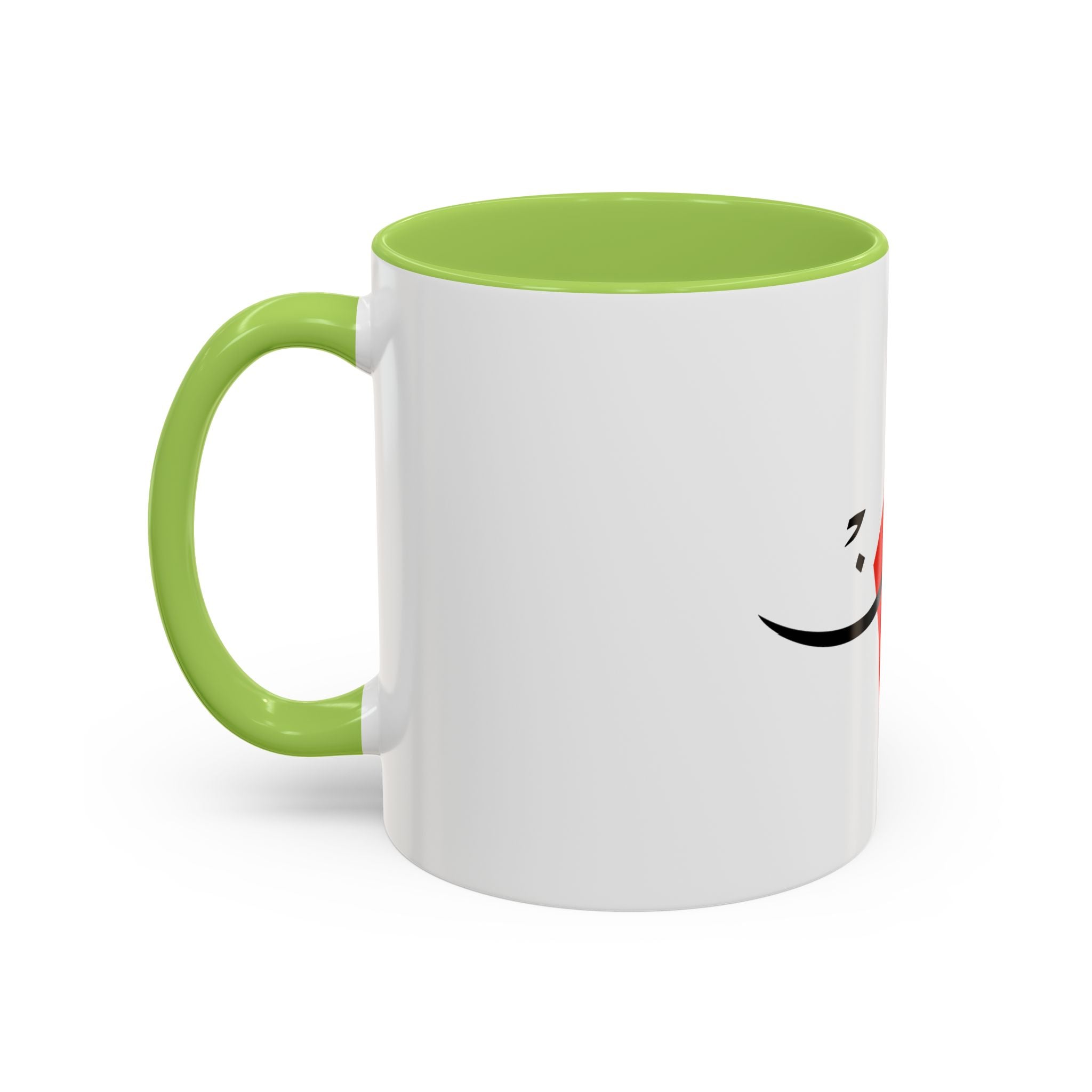My Mug Palestine avec carte – Noir / Rouge / Vert / Blanc / Purple / Rose – Accent Coffee Mug (11oz)