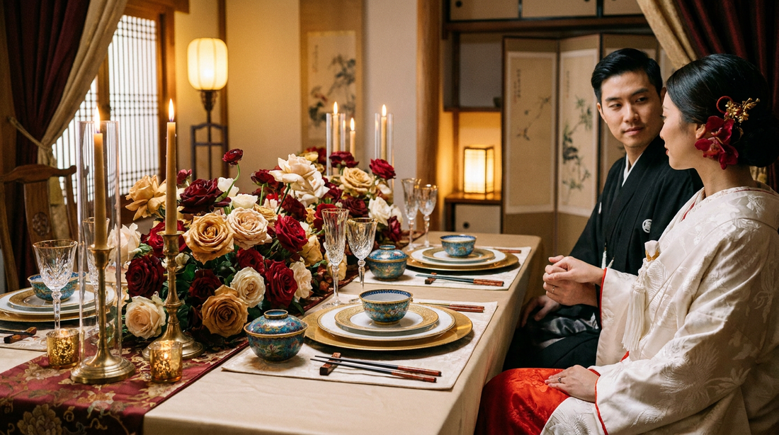 Cadeau de mariage musulman — table de mariage orientale élégante