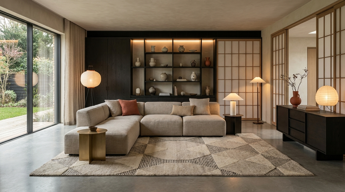 Déco salon oriental moderne — salon élégant et sobre