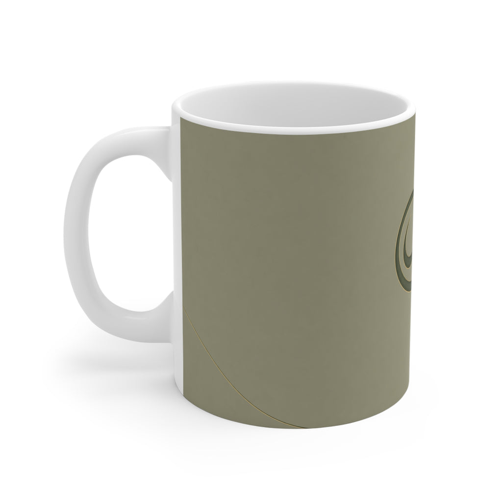 Mug prénom Qouds en calligraphie arabe – Vert amande premium 11 oz