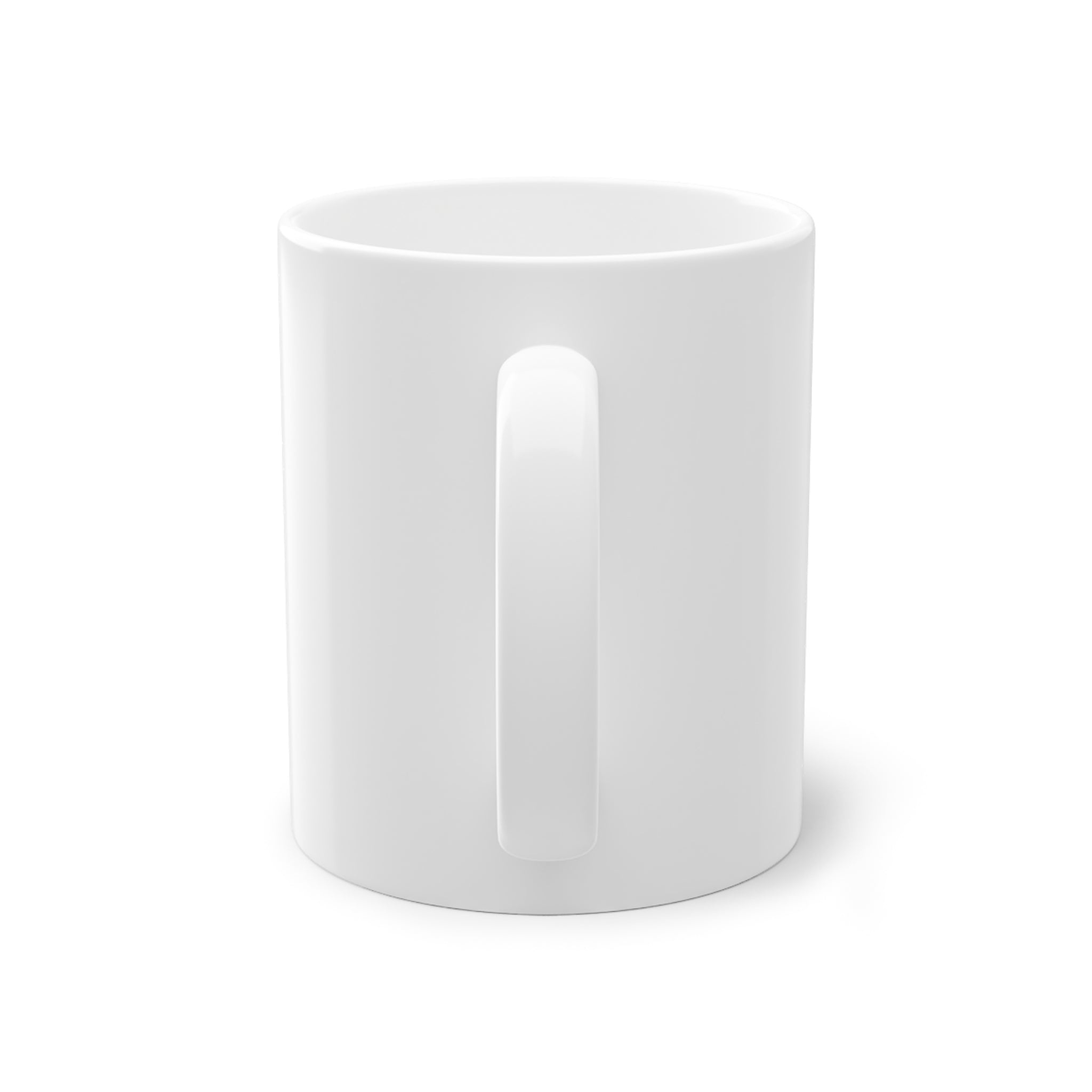 Mug prénom Sibawayh سيبويه blanc, calligraphie arabe Diwani noire et filet losange – Heritage Arabic