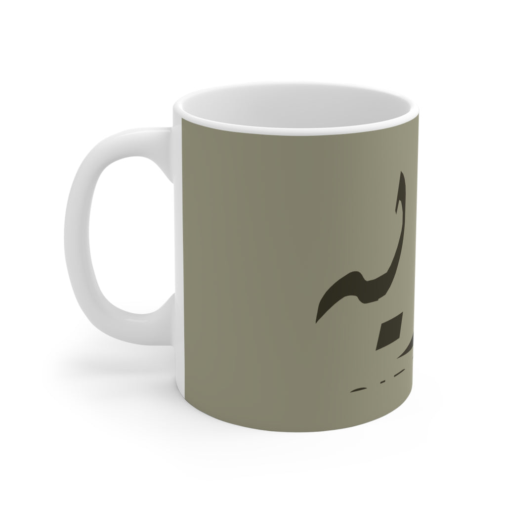 Mug prénom Sibawayh en calligraphie arabe – Vert amande premium 11 oz