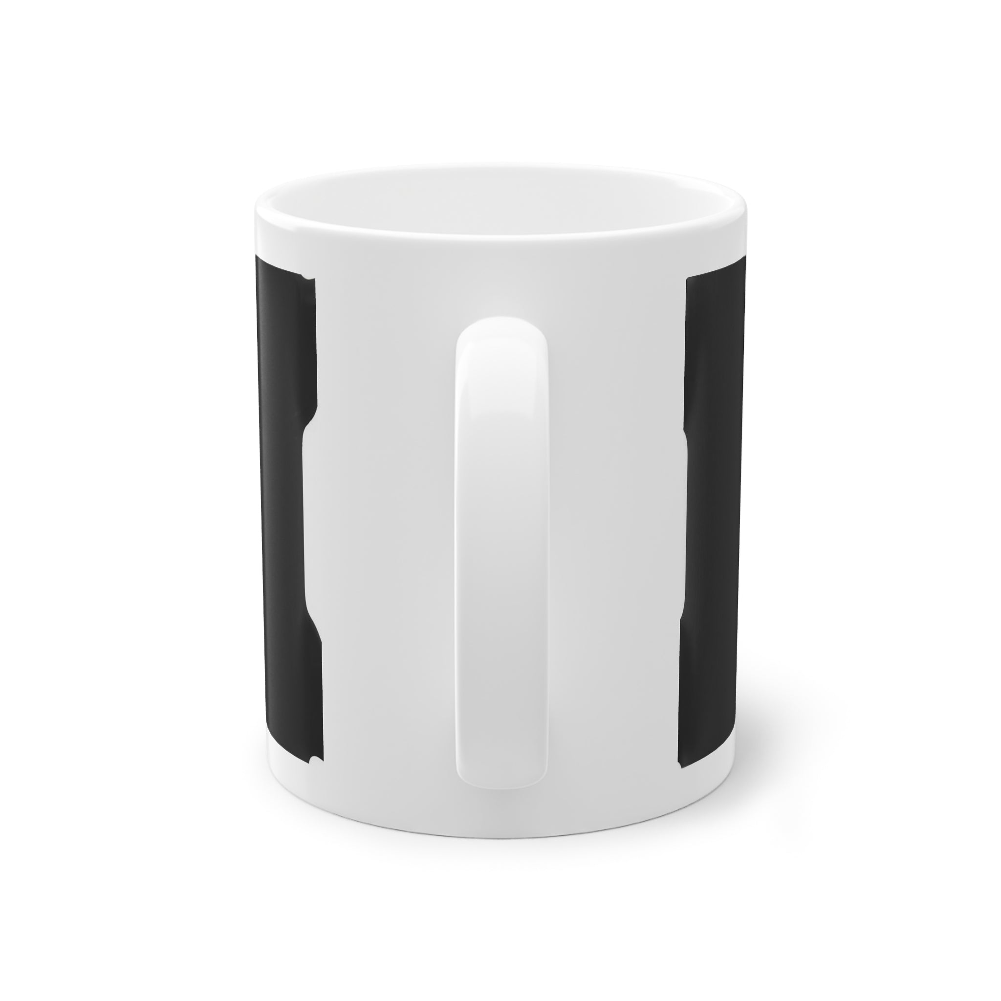 Mug prénom Jouwairiyya جويرية noir, calligraphie arabe blanche – Heritage Arabic