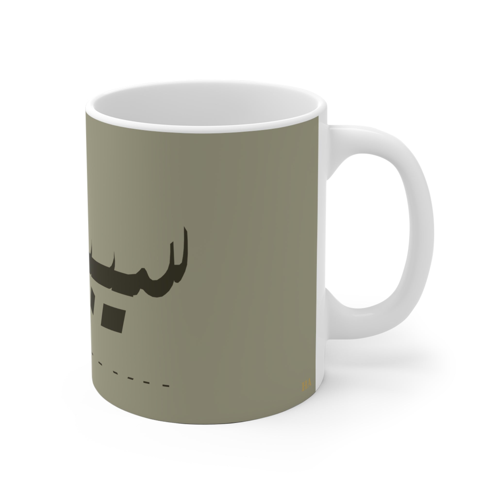 Mug prénom Sibawayh en calligraphie arabe – Vert amande premium 11 oz